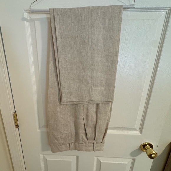 Banana Republic Palma Straight-Leg Linen Pant - Picture 6 of 8